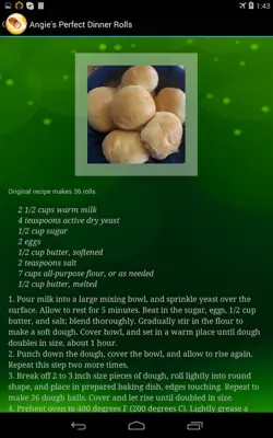 Christmas Bread Recipes android App screenshot 0